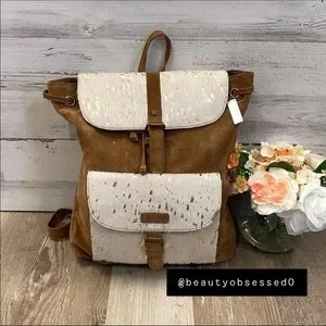 Jane Marie | Bags | Jane Marie Dalmatian Real Suede Backpack  display picture 1